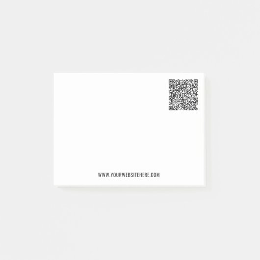 Ihr QR-Code Benutzerdefiniert Text Unternehmen Pos Post-it Klebezettel (Vorderseite)