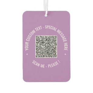 Ihr QR-Code benutzerdefinierter Text Auto-Luftverb Autolufterfrischer