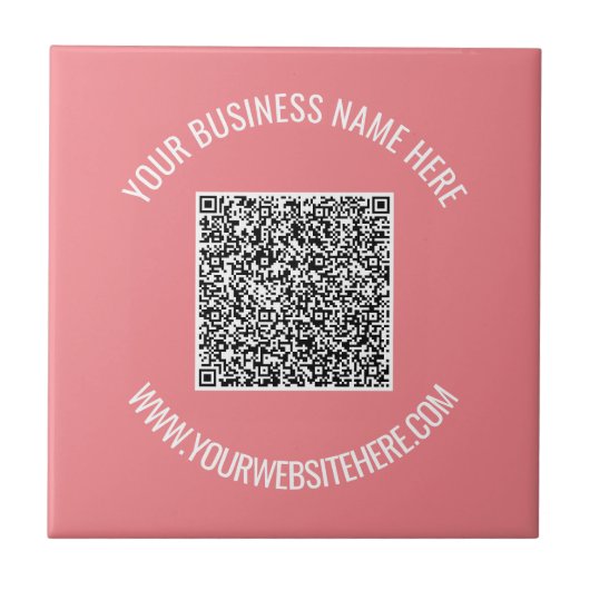Ihr QR-Code benutzerdefinierter Text Geschäft Kera Fliese (Vorderseite)