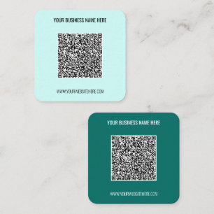 Ihr QR-Code benutzerdefinierter Text Geschäftskart Quadratische Visitenkarte