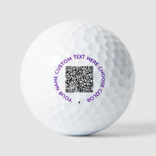 Ihr QR-Code benutzerdefinierter Text Golfbälle Ste