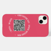 Ihr QR-Code Benutzerdefinierter Text iPhone Fall F Case-Mate iPhone Hülle (Rückseite (Horizontal))
