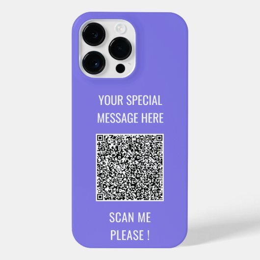 Ihr QR-Code Benutzerdefinierter Text iPhone Fall F Hülle (Rückseite)