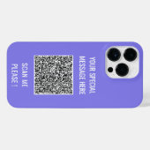Ihr QR-Code Benutzerdefinierter Text iPhone Fall F Hülle (Rückseite (Horizontal))