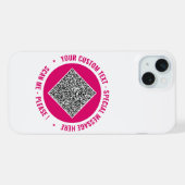 Ihr QR-Code Benutzerdefinierter Text iPhone Fall F Hülle (Rückseite (Horizontal))