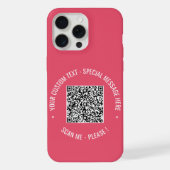 Ihr QR-Code Benutzerdefinierter Text iPhone Fall F iPhone Hülle (Rückseite)