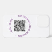 Ihr QR-Code Benutzerdefinierter Text iPhone Fall F iPhone Hülle (Rückseite (Horizontal))