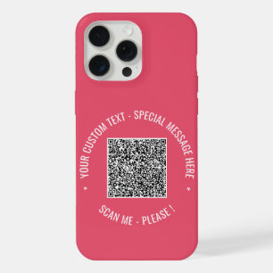 Ihr QR-Code benutzerdefinierter Text iPhone-Hülle iPhone 15 Pro Max Hülle
