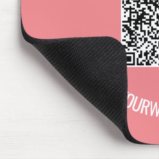 Ihr QR-Code Benutzerdefinierter Text-Maus-Pad Wähl Mousepad (Ecke)