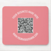 Ihr QR-Code Benutzerdefinierter Text-Maus-Pad Wähl Mousepad (Vorne)