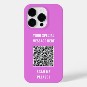 Ihr QR-Code - benutzerdefinierter Text- und Color- Case-Mate iPhone 14 Pro Hülle
