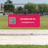 Ihr QR-Code - benutzerdefinierter Text- und Farbba Banner (Insitu)