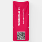 Ihr QR-Code - benutzerdefinierter Text- und Farbba Banner (Vertikal)