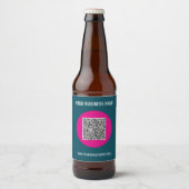 Ihr QR Code Benutzerdefinierter Text und Farben Fl Bierflaschenetikett (Vorderseite)
