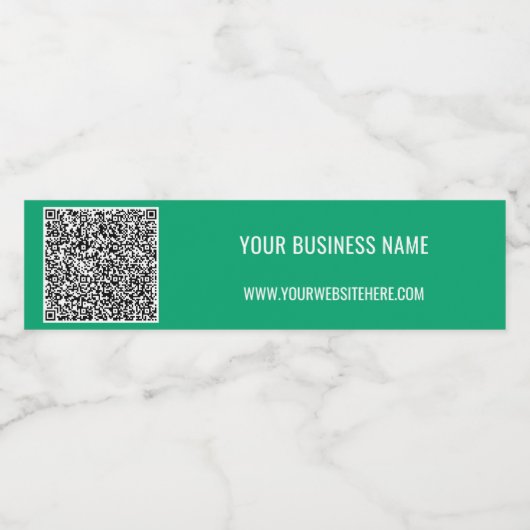 Ihr QR Code Benutzerdefinierter Text und Farben Fl Wasserflaschenetikett (Einzelnes Label)
