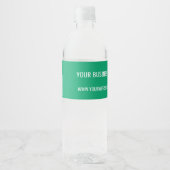Ihr QR Code Benutzerdefinierter Text und Farben Fl Wasserflaschenetikett (Vorderseite)