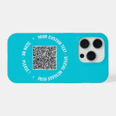 Ihr QR-Code benutzerdefinierter Text und Farben iP iPhone Hülle (Rückseite (Horizontal))