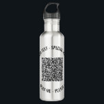 Ihr QR-Code Benutzerdefinierter Text Wasserflasche Edelstahlflasche<br><div class="desc">Benutzerdefinierte Schriftart und Farben - Personalisierte, rostfreie Flaschen mit QR-Code-Prüfung Info Benutzerdefinierte Textförderungsfirma oder lustige Persönliche Wasserflasche / Geschenk - Hinzufügen von QR-Code - Bild - Foto oder Logo / und Text - Name / Information / mehr - Größe und Bewegung oder Entfernen / Hinzufügen von Elementen - Bild /...</div>