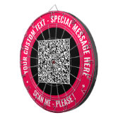 Ihr QR Code Benutzerdefiniertes Text Dart Board wä Dartscheibe (Vorderseite rechts)