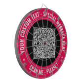 Ihr QR Code Benutzerdefiniertes Text Dart Board wä Dartscheibe (Vorderseite Links)