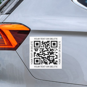 Ihr QR-Code Beruflich Business Modern Square Auto Magnet