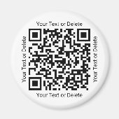 Ihr QR-Code Beruflich Business Moderne Runde Magnet (Vorne)