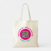 Ihr QR-Code-Branded Werbe-Totebeutel Beispiel Tragetasche (Rückseite)