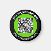 Ihr QR-Code-Branded Werbemagnet Beispiel Magnet (Vorne)