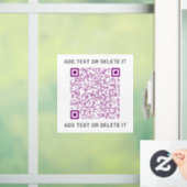 Ihr QR-Code Business Promotion-Marketing Fensteraufkleber (Zuhause)