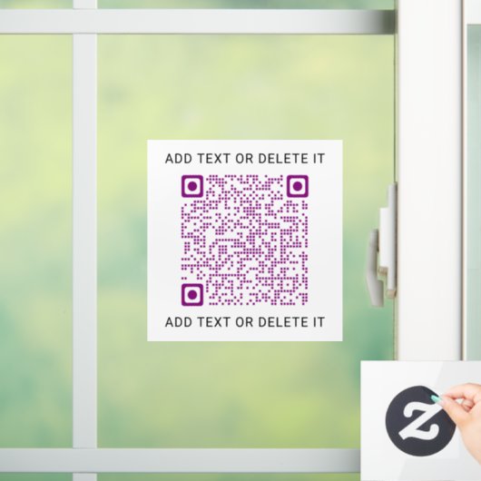Ihr QR-Code Business Promotion-Marketing Fensteraufkleber (Zuhause)