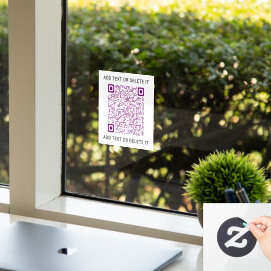 Ihr QR-Code Business Promotion-Marketing Fensteraufkleber (Büro)
