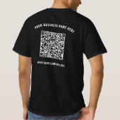 Ihr QR-Code-Business-T - Shirt mit benutzerdefinie (Rückseite)