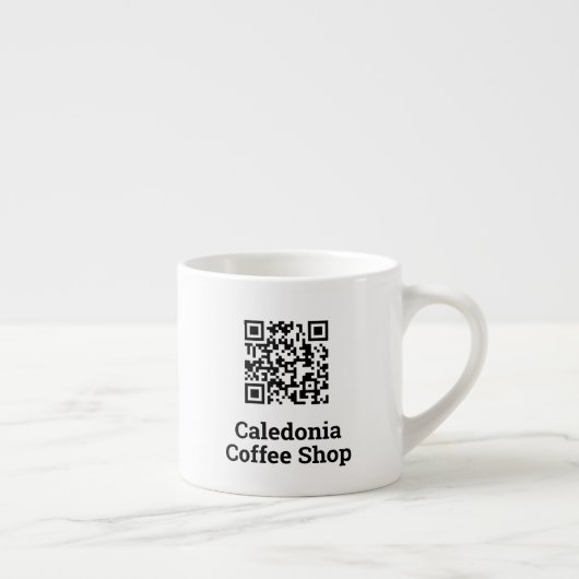 Ihr QR Code Design Coffee Shop Espressotasse (Rechts)
