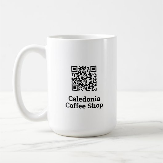 Ihr QR Code Design. Kaffeebaum Kaffeetasse (Links)