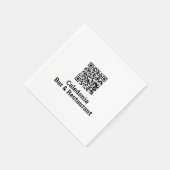 Ihr QR-Code-Design Serviette (Ecke)