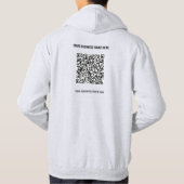 Ihr QR-Code Firmenname Info Company Hoodie (Rückseite)