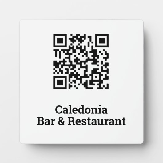 Ihr QR-Code Fotoplatte (Vorderseite)