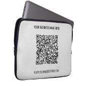 Ihr QR-Code für benutzerdefinierten Text und Farbe Laptopschutzhülle (Vorne Rechts)
