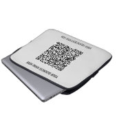 Ihr QR-Code für benutzerdefinierten Text und Farbe Laptopschutzhülle (Vorne Knopf)