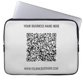 Ihr QR-Code für benutzerdefinierten Text und Farbe Laptopschutzhülle (Vorderseite)