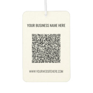 Ihr QR-Code für den benutzerdefinierten Text Busin Autolufterfrischer