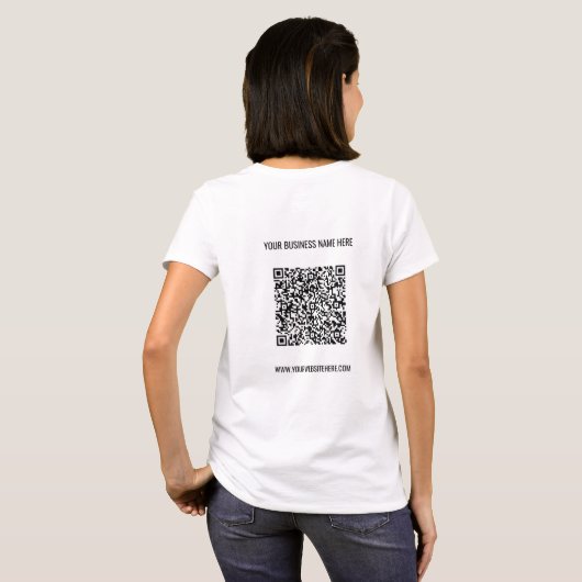 Ihr QR-Code für den benutzerdefinierten Text Busin T-Shirt (Schwarz voll)