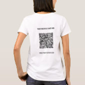 Ihr QR-Code für den benutzerdefinierten Text Busin T-Shirt (Rückseite)