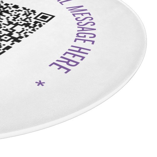 Ihr QR-Code für den benutzerdefinierten Text und d Schneidebrett (Ecke)