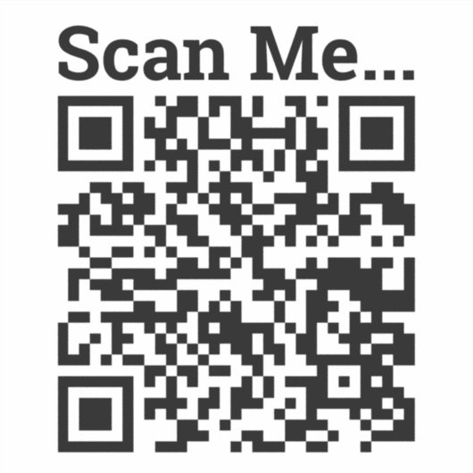Ihr QR-Code für Ihr Unternehmen Aufkleber (Vorderseite)