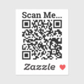 Ihr QR-Code für Ihr Unternehmen Aufkleber (Blatt)