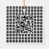 Ihr QR-Code für Logos/Bilder geteert und bearbeite Keramikornament (Rückseite)