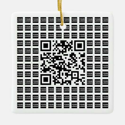 Ihr QR-Code für Logos/Bilder geteert und bearbeite Keramikornament (Vorderseite)