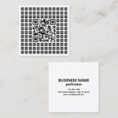 Ihr QR-Code für Logos/Bilder geteert und bearbeite Quadratische Visitenkarte (Vorne/Hinten)