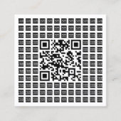 Ihr QR-Code für Logos/Bilder geteert und bearbeite Quadratische Visitenkarte (Vorderseite)